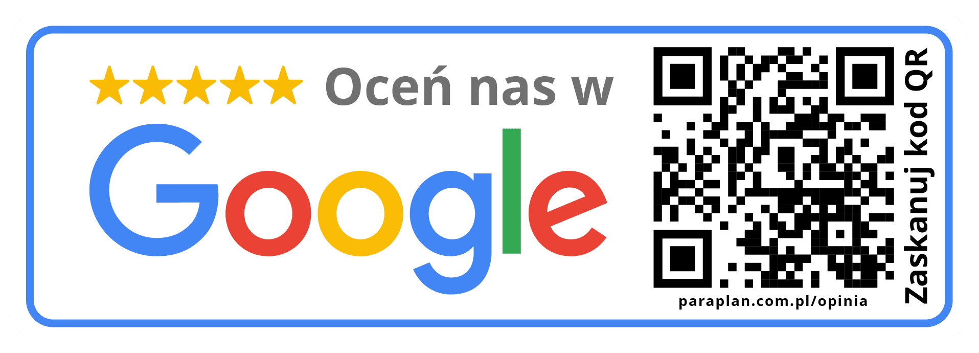 Oceń nas w Google