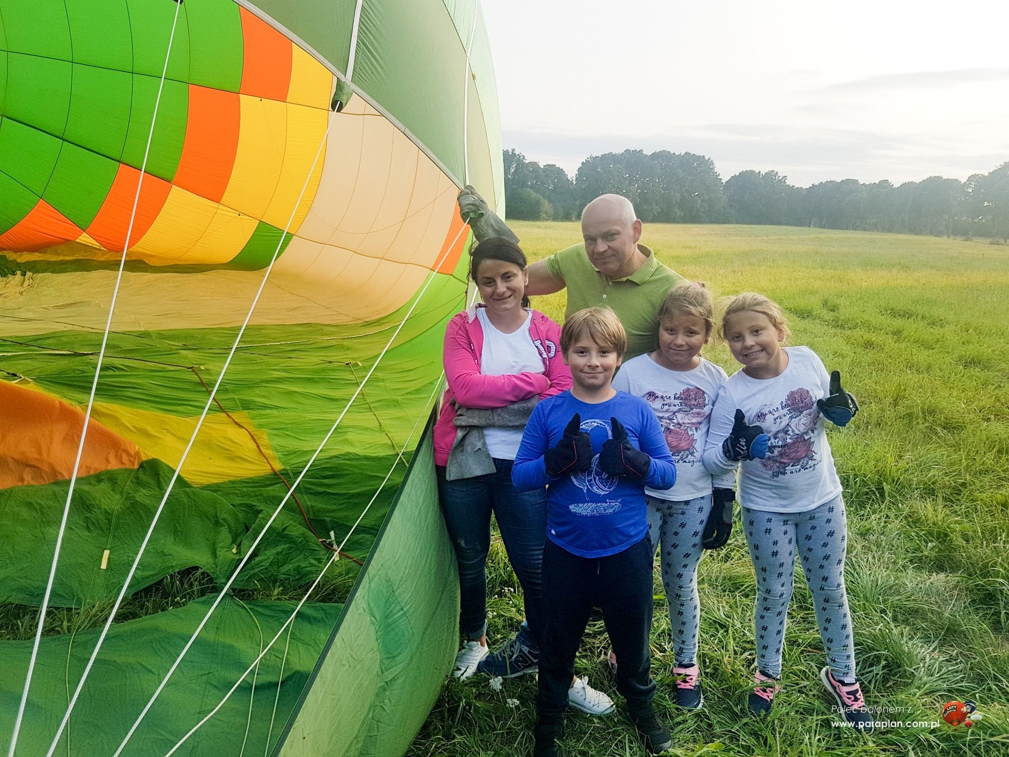 Lot balonem Garnki-Dębczyno (28-08-2018)